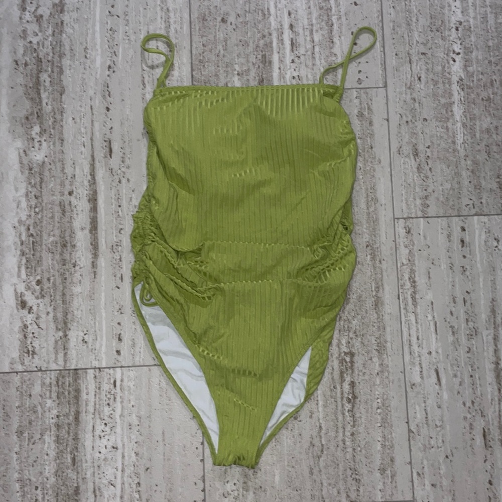Green One Piece Swim Suit